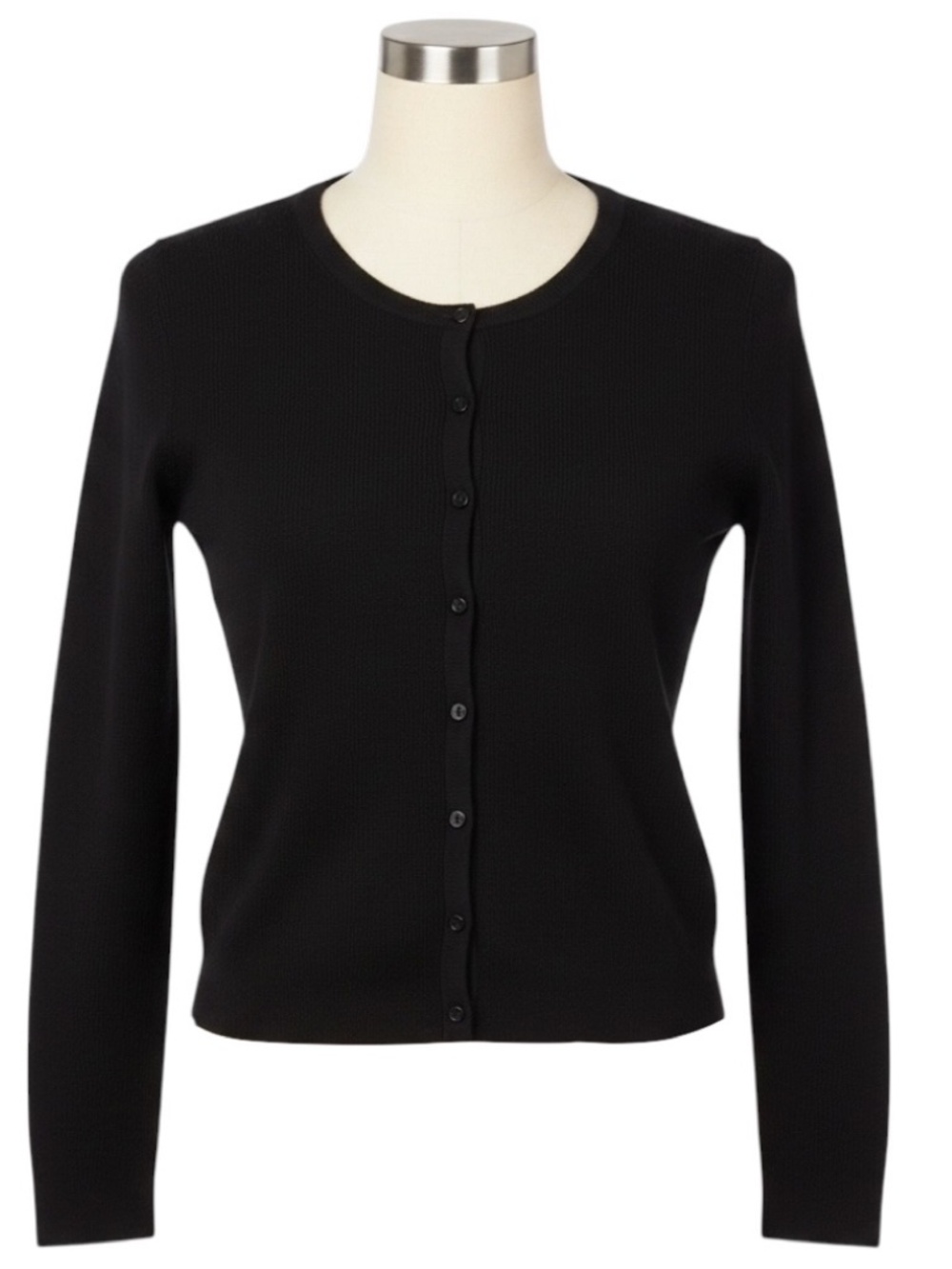 LISA PERRY BLACK CASHMERE KNIT CARDIGAN SWEATER AND TANK TOP SET